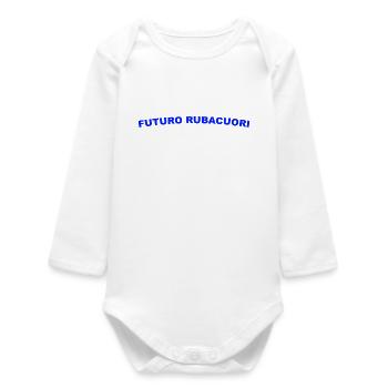 Future Heartthrob - Baby Organic Long-Sleeved Bodysuit - white - Front