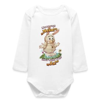 Siggi und der Zauberwald - Mama sagt Nein - Baby Organic Langarmbody - Weiß - Vorne