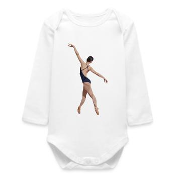 Ballerina_Polygon - Body bébé manches longues biologique - blanc - Devant