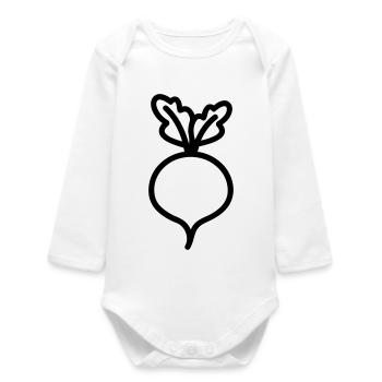 turnip - Baby Organic Long-Sleeved Bodysuit - white - Front