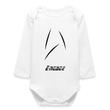 star engage minimal - Baby Organic Long-Sleeved Bodysuit - white - Front