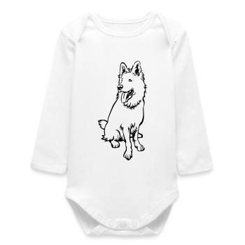Berger suisse - Body bébé manches longues biologique - blanc - Devant