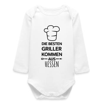 The best grills come from Hessen Design - Baby Organic Long-Sleeved Bodysuit - white - Front