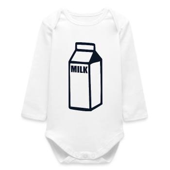 Milk - Baby Organic Long-Sleeved Bodysuit - white - Front