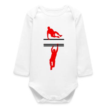 OCR Custom – Customizable Design - Baby Organic Long-Sleeved Bodysuit - white - Front