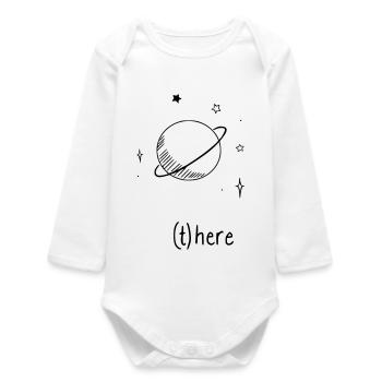 Universe - Baby Organic Long-Sleeved Bodysuit - white - Front