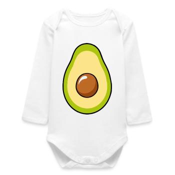 Avocado - Baby Organic Long-Sleeved Bodysuit - white - Front