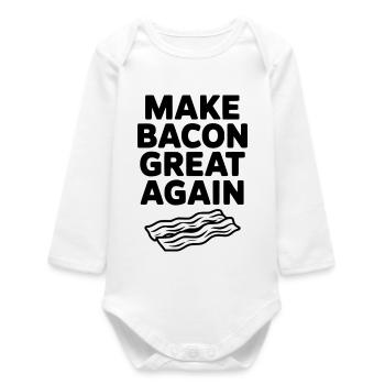 Rendre le bacon à nouveau génial - Body bébé manches longues biologique - blanc - Devant