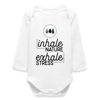 Environmental protection - Baby Organic Long-Sleeved Bodysuit - white - Front