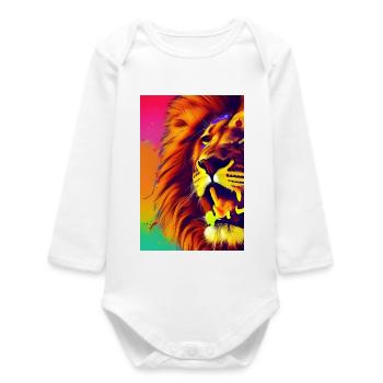 Le Roi Lion - Body bébé manches longues biologique - blanc - Devant