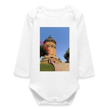 CHÂTEAU D’EAU DE MANNHEIM - Body bébé manches longues biologique - blanc - Devant