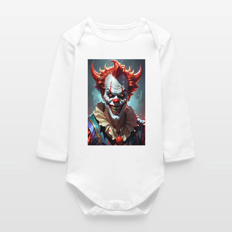 Devil Clown Baby Organic Long-Sleeved Bodysuit