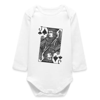 Carte de poker - Body bébé manches longues biologique - blanc - Devant