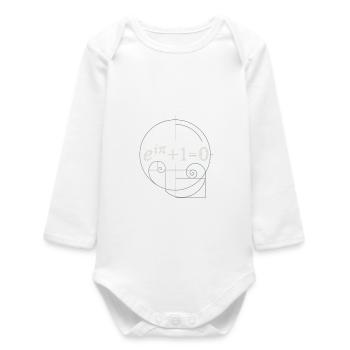 Euler’s Beauty – La plus belle formule - Body bébé manches longues biologique - blanc - Devant