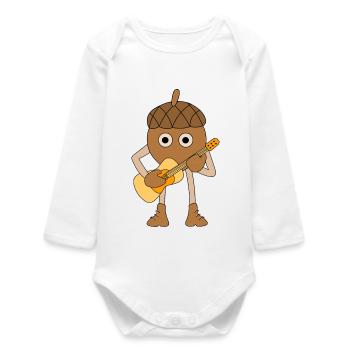 Sillet de guitare - Body bébé manches longues biologique - blanc - Devant
