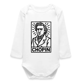 Frédéric Chopin - Baby Organic Long-Sleeved Bodysuit - white - Front