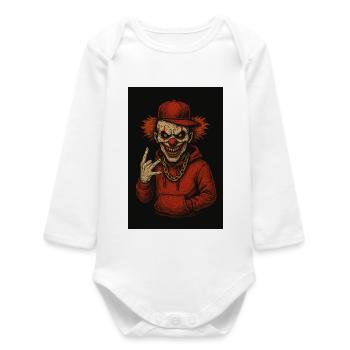 Hip-Hop Madness - Baby Organic Long-Sleeved Bodysuit - white - Front