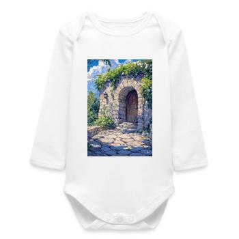 Flowery House - Baby Organic Long-Sleeved Bodysuit - white - Front