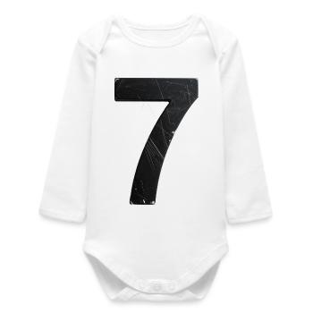 Scrapy seven design - Baby Organic Long-Sleeved Bodysuit - white - Front
