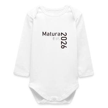 Matura 2026 Est. Design - Body bébé manches longues biologique - blanc - Devant
