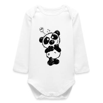 Mad Panda - Baby Organic Long-Sleeved Bodysuit - white - Front
