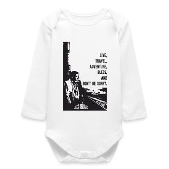 JACK KEROUAC - Body bébé manches longues biologique - blanc - Devant