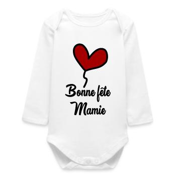 GRANNY - Baby Organic Long-Sleeved Bodysuit - white - Front