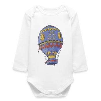 Montgolfière - Body bébé manches longues biologique - blanc - Devant
