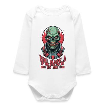 Zombie Friend - Baby Organic Long-Sleeved Bodysuit - white - Front