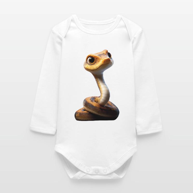 serpent, python, cobra, serpent à sonnettes, serpents Body bébé manches longues biologique