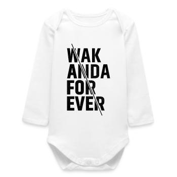 wak anda for ever - Body bébé manches longues biologique - blanc - Devant