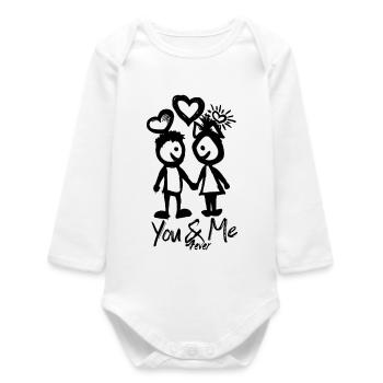 You&Me - Baby Organic Long-Sleeved Bodysuit - white - Front