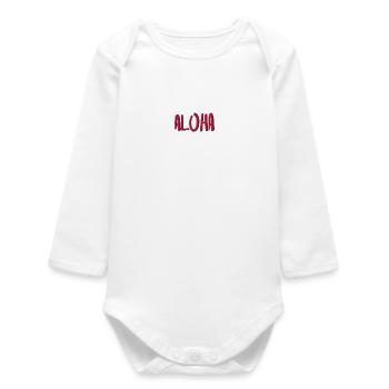 Aloha - Body bébé manches longues biologique - blanc - Devant