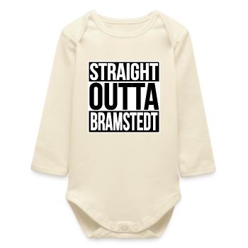 Tout droit sorti de Bramstedt - Body bébé manches longues biologique - écru doux - Devant