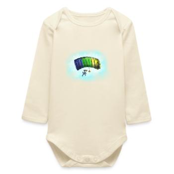 parachute - Baby Organic Long-Sleeved Bodysuit - soft Ecru - Front
