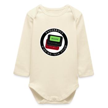 Pagerboys_logo - Body bébé manches longues biologique - écru doux - Devant