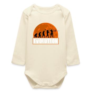 Ballerina-Tänzer, Ballettklasse, Tanzlehrerin - Baby Organic Langarmbody - Natur - Vorne