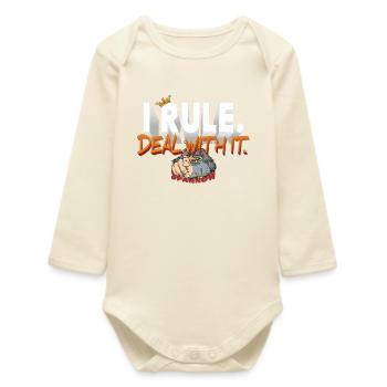 I_RULE - Baby Organic Long-Sleeved Bodysuit - soft Ecru - Front