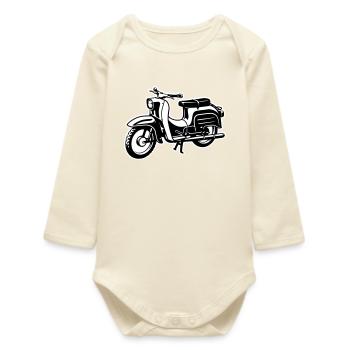 Schwalbe - two-tone - Baby Organic Long-Sleeved Bodysuit - soft Ecru - Front