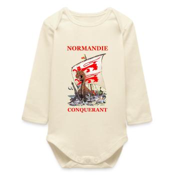NORMANDIE CONQUERANT Louis RUNEMBERG © Adagp - Body bébé manches longues biologique - écru doux - Devant