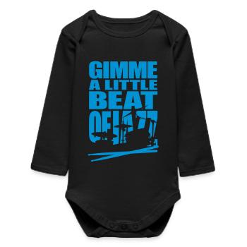 Gimme Jazz - Baby Organic Long-Sleeved Bodysuit - black - Front