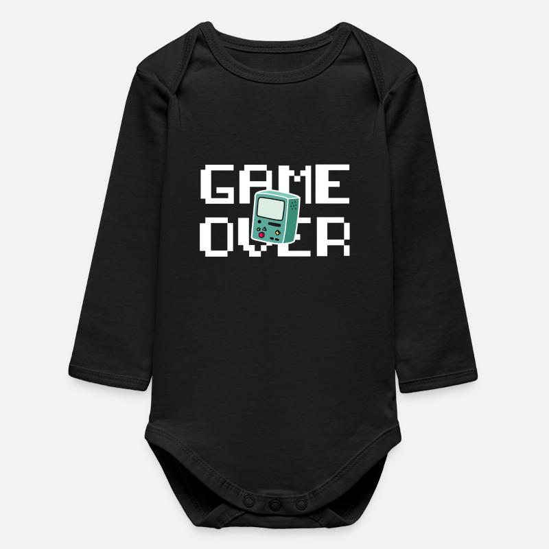 Jeu sur Retrogaming - Body bébé manches longues biologique - noir