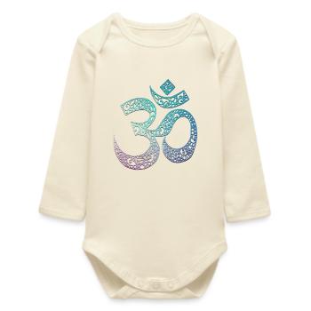 Om - Baby Organic Long-Sleeved Bodysuit - soft Ecru - Front