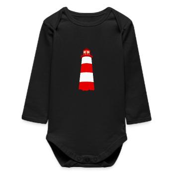 phare - Body bébé manches longues biologique - noir - Devant