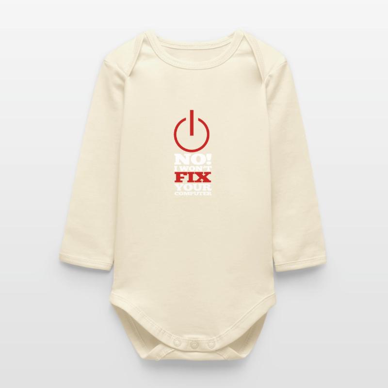 Programme d’ordinateur Code Nerd Script Hacker Body bébé manches longues biologique