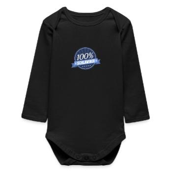 100 % Schlawiner - Baby Organic Langarmbody - Schwarz - Vorne