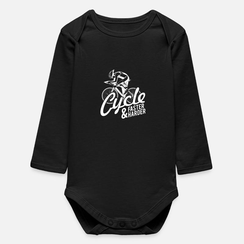 Cyclisme Cyclisme Cyclisme Cyclisme Cyclisme - Body bébé manches longues biologique - noir