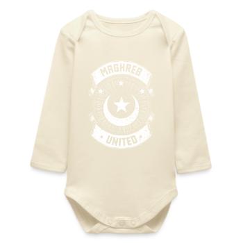 Maghreb ♥ Maghreb United - Body bébé manches longues biologique - écru doux - Devant