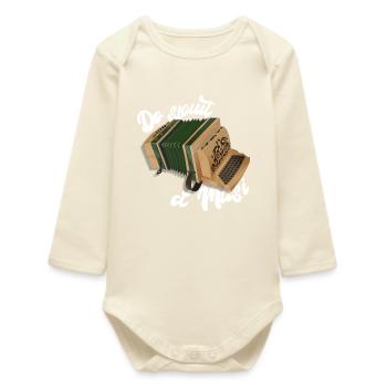 Harmonica - Do spuit d'Musi | ZiachON! - Baby Organic Long-Sleeved Bodysuit - soft Ecru - Front