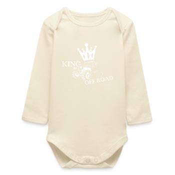 king offroad crown auto autos 4x4 krone Logo icon - Baby Organic Langarmbody - Natur - Vorne